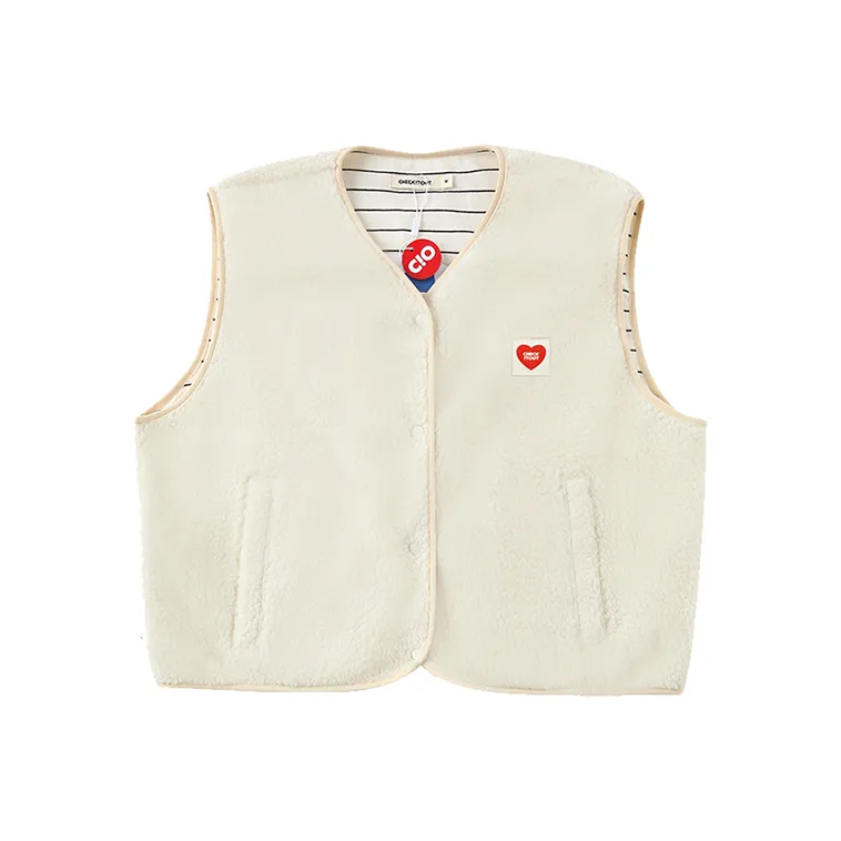 Checkitout Vest Unisex Cloud Ecru-0