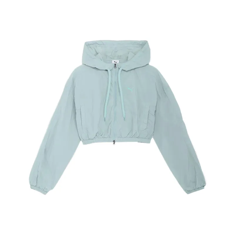 PUMA ESS+ Cropped Coat Women's Mint Green-0
