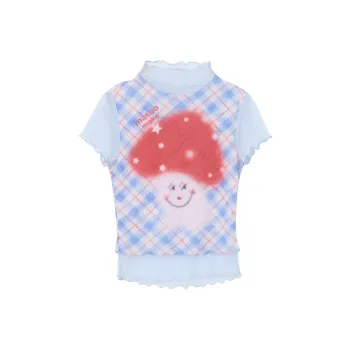 MASOOMAKE T Shirts Women's Blue