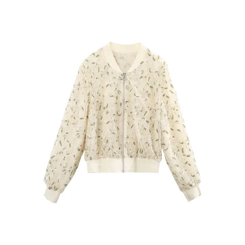 A Paradise For Awakening Cropped Coat Women's Beige Apricot