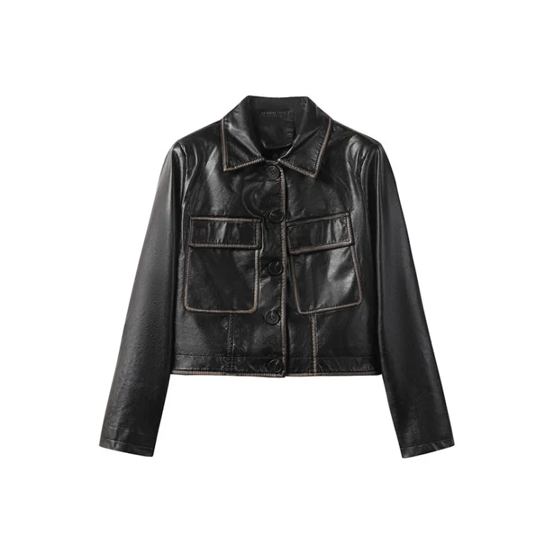 FAIRWHALE Leather Jacket Women's-3