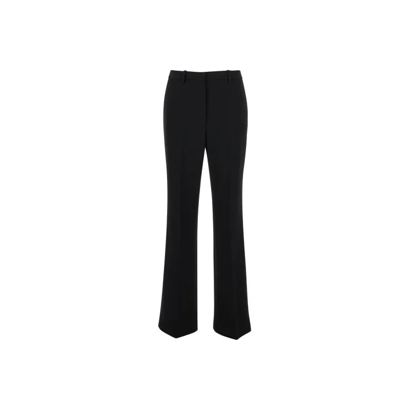 THEORY Pressed Crease Flared Trousers-0