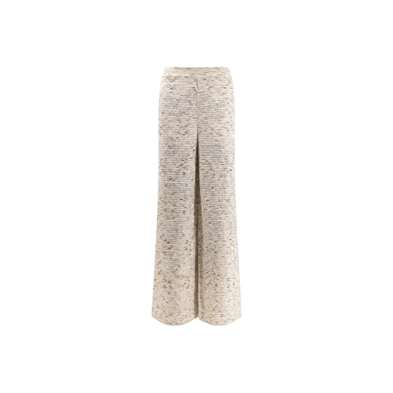 MISSONI Sequin Embellished Flared Knitted Trousers-0