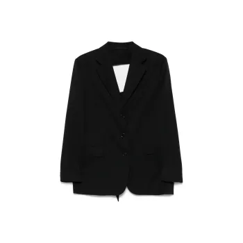 SIMONE ROCHA Back Cut Out Bow Detail Jacket 'Black'