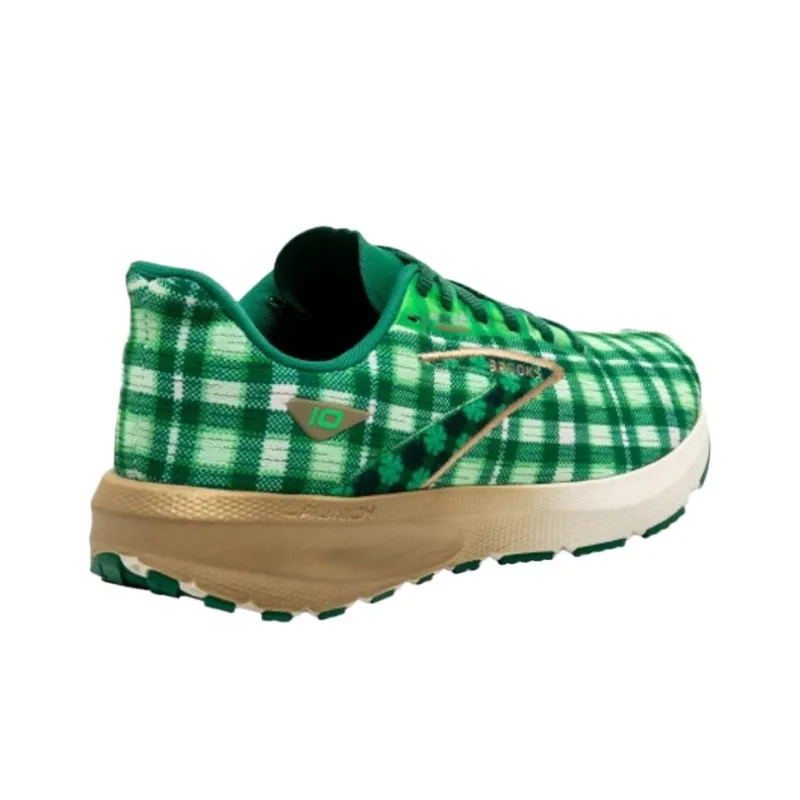 Brooks Launch 10 Anti Slip Wear Resistant Low Top Running Shoes Men's Green-3