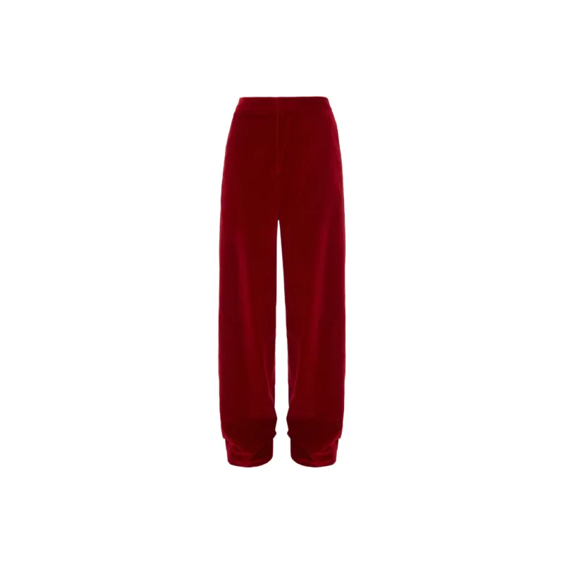 JW Anderson Velvet Tuxedo Trousers-0