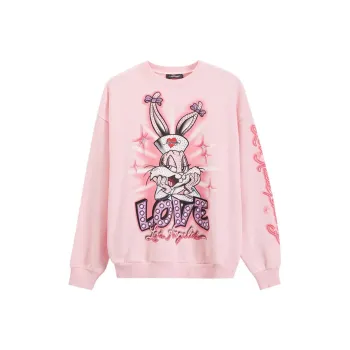 Ed Hardy Sweatshirt Women's Cherry Blossom Pink