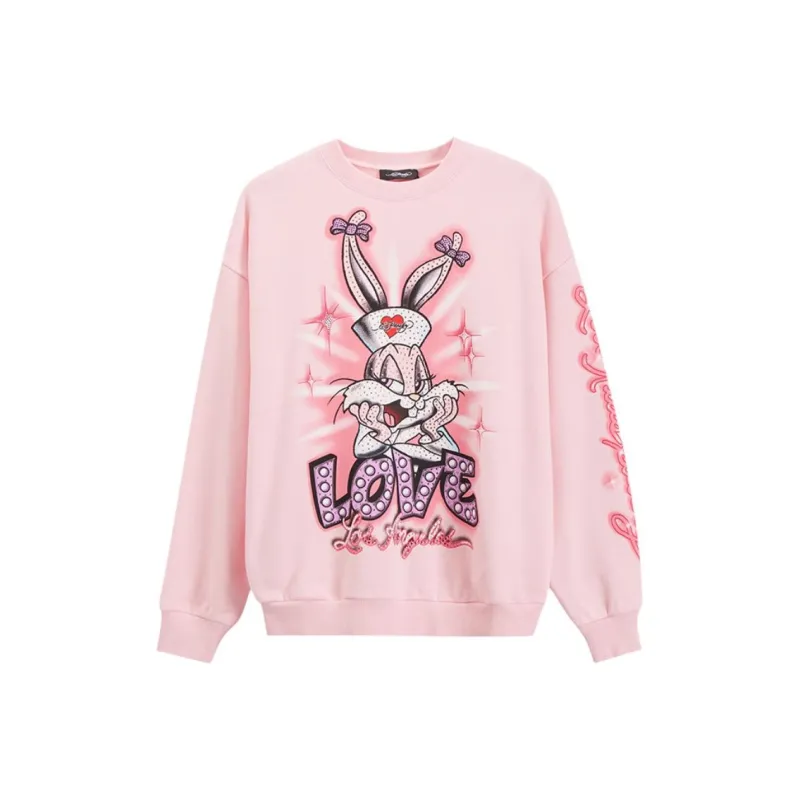 Ed Hardy Sweatshirt Women's Cherry Blossom Pink-0