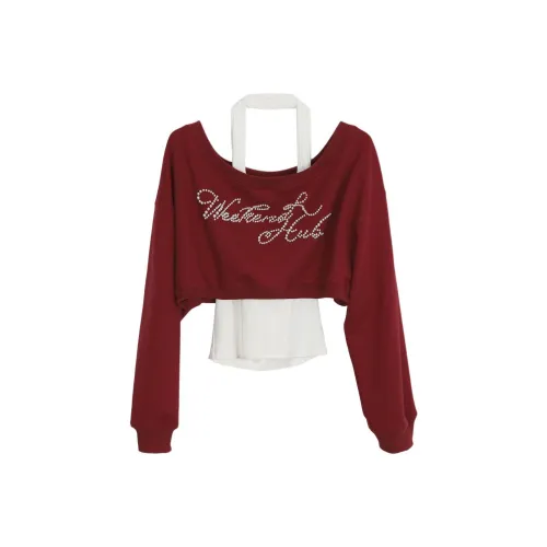 WEEKEND HUB Sweatshirt Women's Red