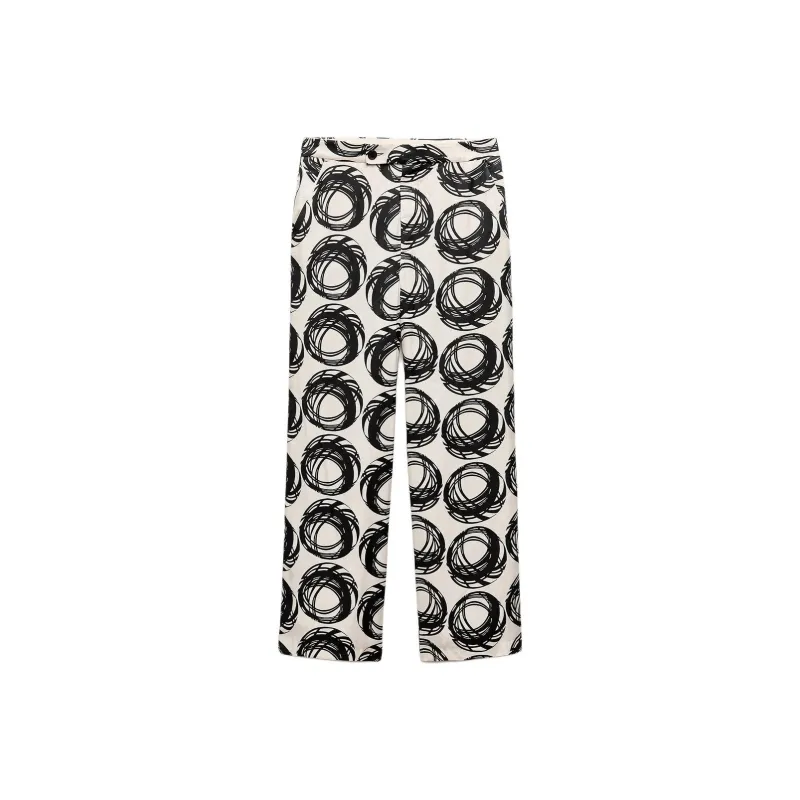 ZARA ZW Series Casual Pants Women's White-0