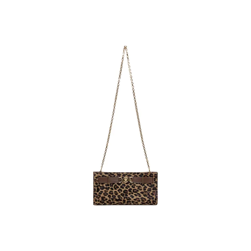 FANSIZHE Medusa '95 Leather Crossbody Bag, Shoulder Bag Women's Leopard Print Yellow-1