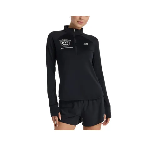 New Balance United Airlines NYCHeat Grid Sweatshirt Women's Black