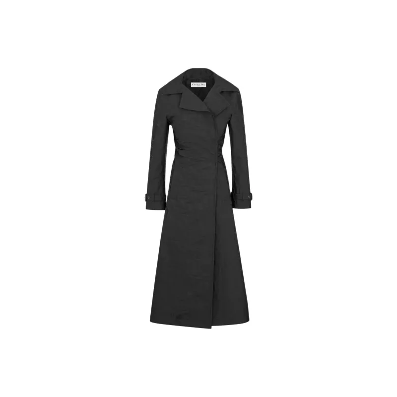 DIOR Trench Coats Women's Black-0