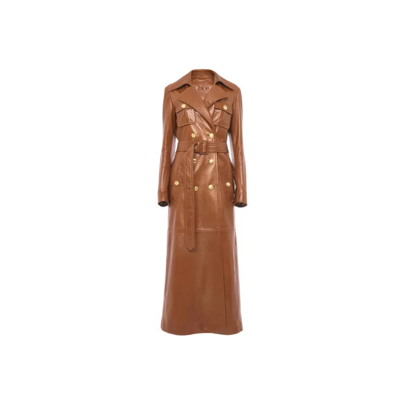 Chloe Trench Coat Women's Caramel-0