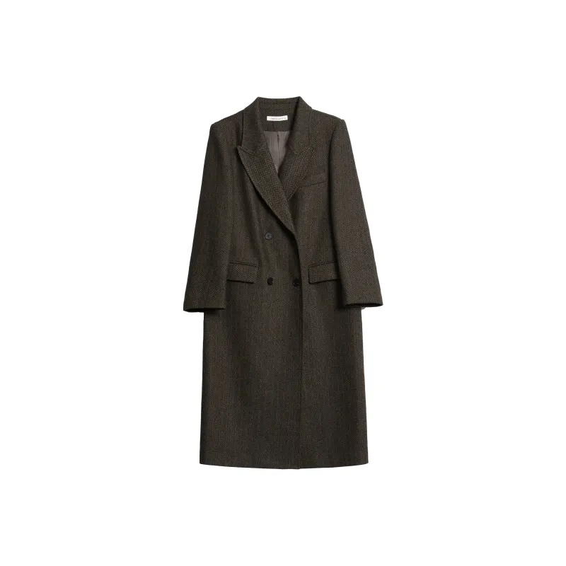 Mambe Trench Coat Women's Latte Coffee-0