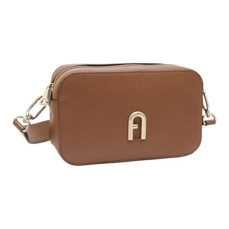 Furla Leather Shoulder Bag Mini Women's Cognac-1