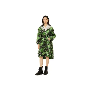 BBLLUUEE Trench Coat Women's Ink Black