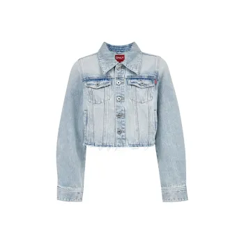 ONLY Denim Jacket Women's Washed Denim Blue