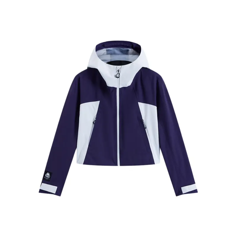 Kappa Waterproof Windbreaker Jacket Women's Purple-0