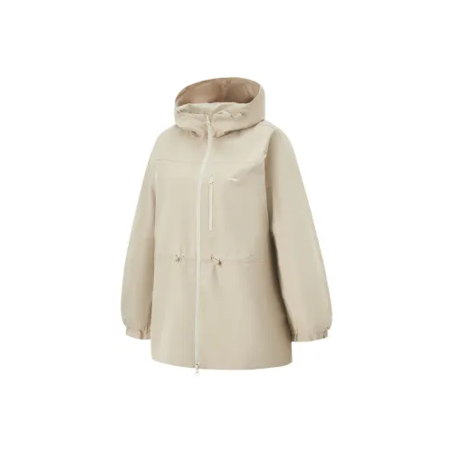 LiNing Fitness Series Trench Coat Women's Seashore Gray