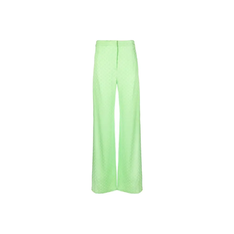 Karl Lagerfeld Monogram jacquard Wide leg Trousers-0