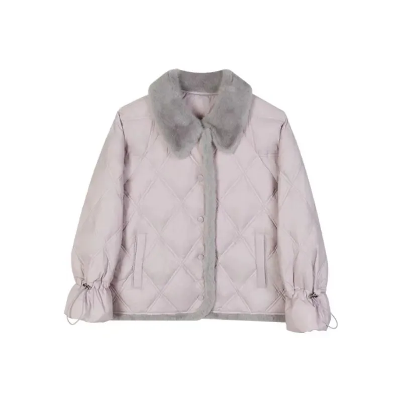 IQC Puffer Jacket Women's Purple-0