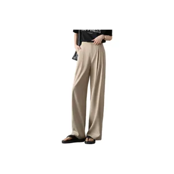Mo Han Yi Mei SS24 Casual Pants Women's Pine Forest Green