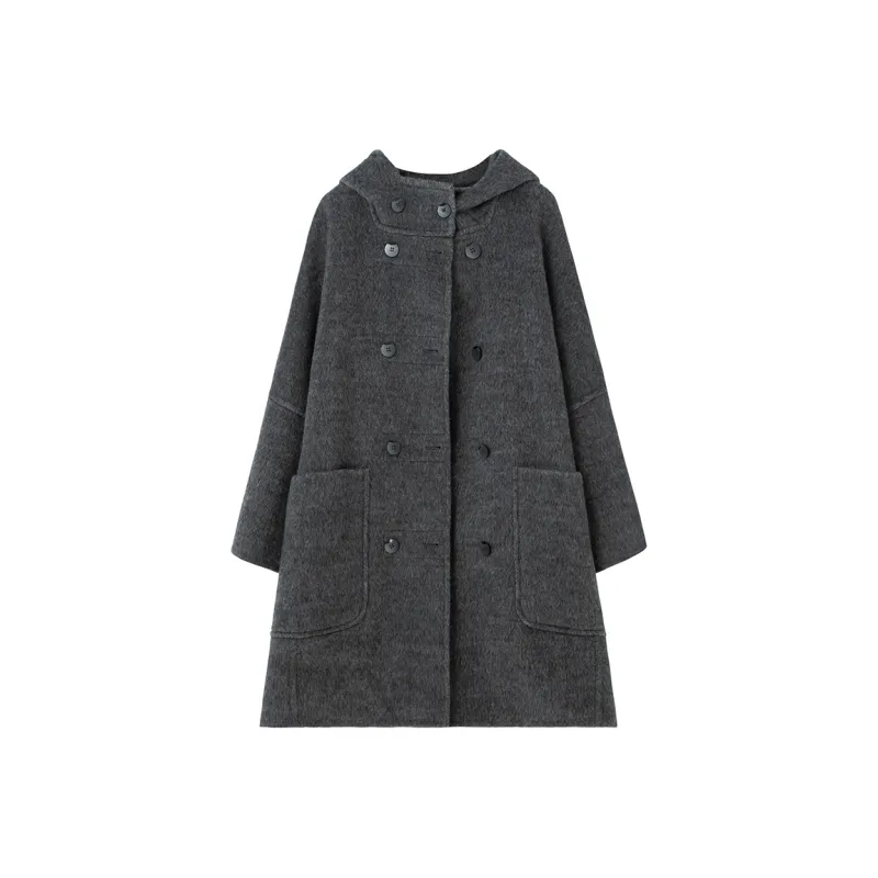 SOON FLOWER Coats Women's Dark Gray-0