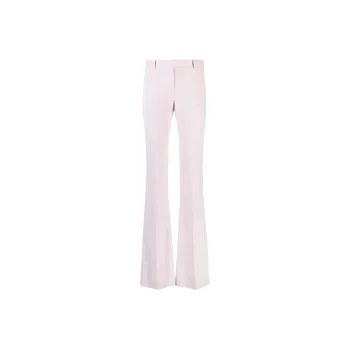 Alexander McQueen Flared Crepe Trousers