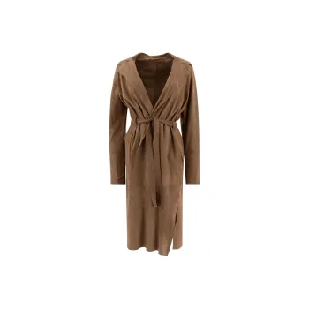 SALVATORE SANTORO Leather Jacket Women's Beige
