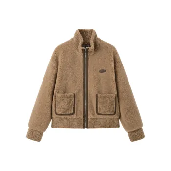 LEDIN Velvet Jackets Women's Walnut Pie Brown