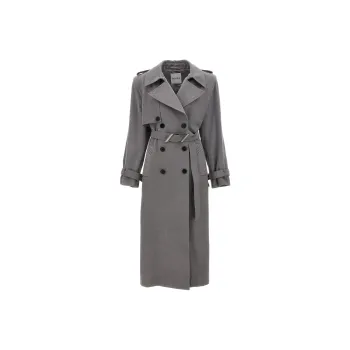 The Attico Shoulder pads Canvas Trench Coat