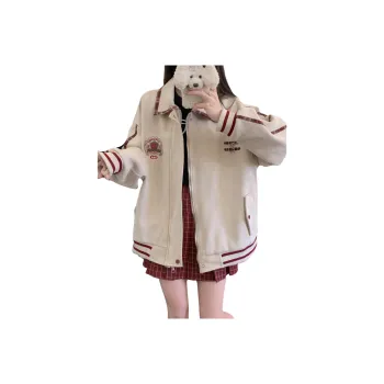 Mu Xiao Xin Velvet feel Coat Women's Apricot