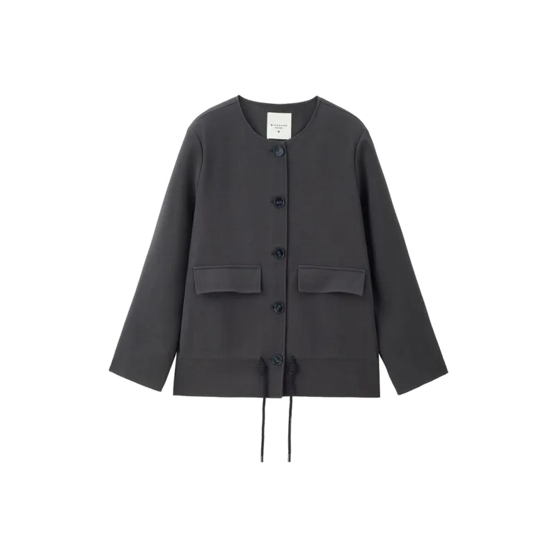 UNIQLO Trench Coat Women's Dark Gray-0