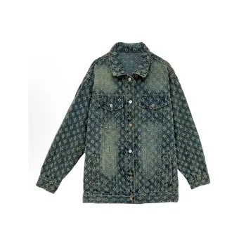 SECFLY OFFICIAL Denim Jacket Women's Steel Blue
