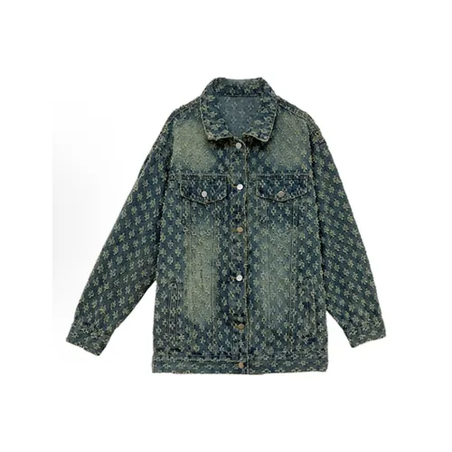 SECFLY OFFICIAL Denim Jacket Women's Steel Blue
