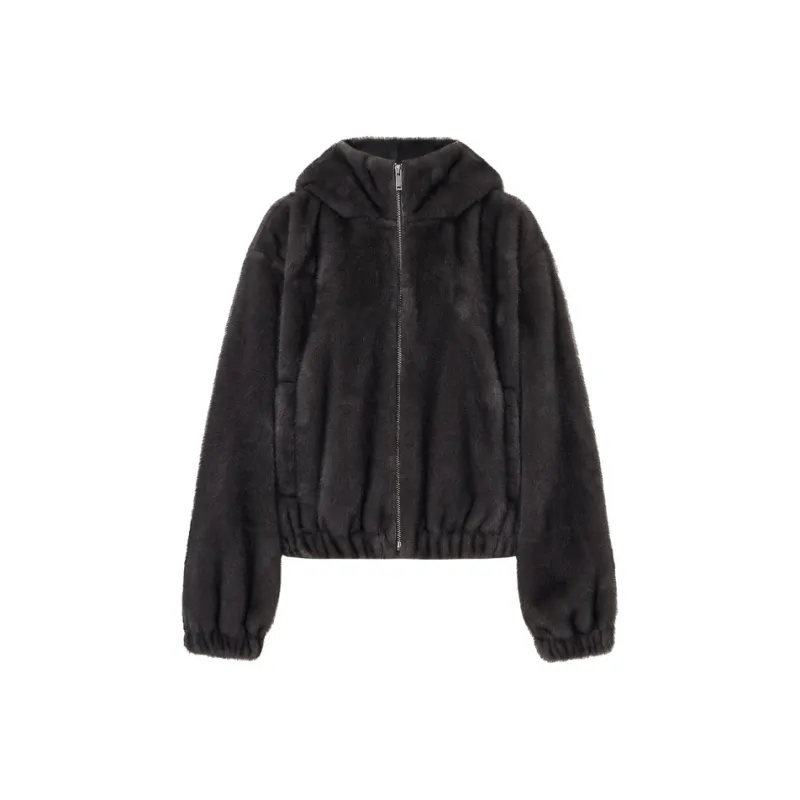 MOCO Velvet feel Coat Women's Dark Gray-0