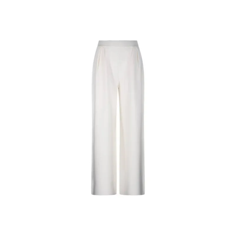 MaxMara Logo Embroidered Wide Leg Pants-0