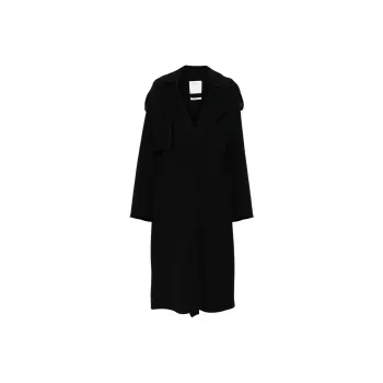 SportMax Fiore Belted Long Sleeved Coat