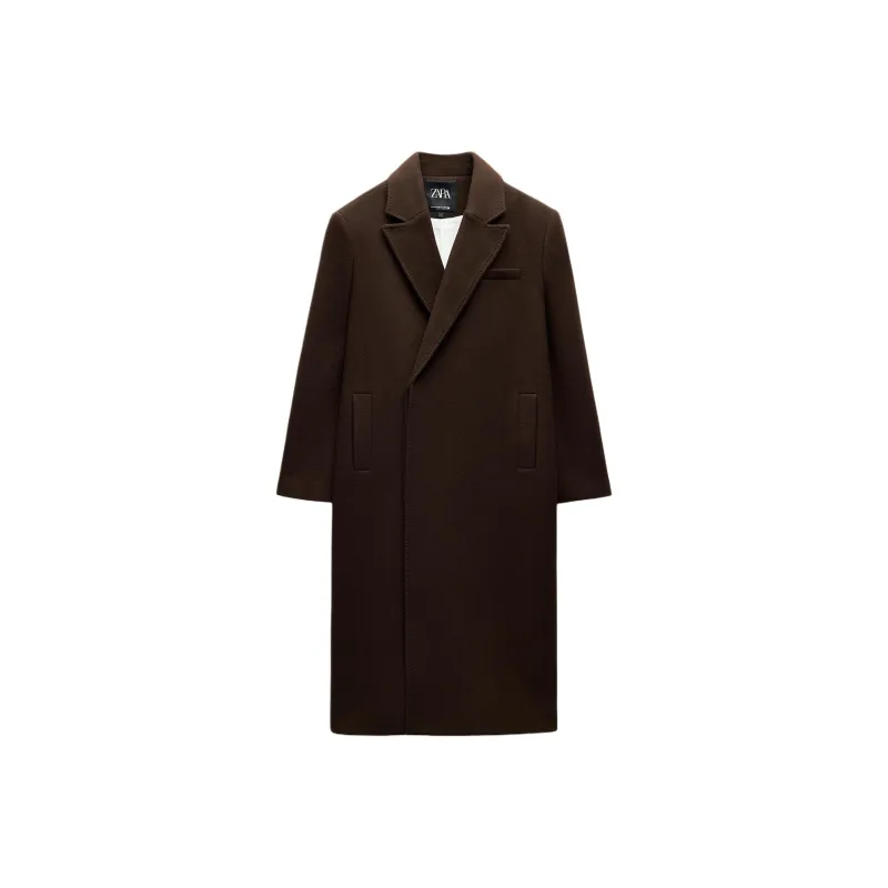 ZARA ZW Series Coats Women's Brown-0