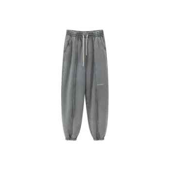 NO ONE ELSE Casual Pants Unisex Medium Gray