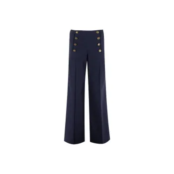 ETRO Button Detailed Plazzeo Pleated Pants