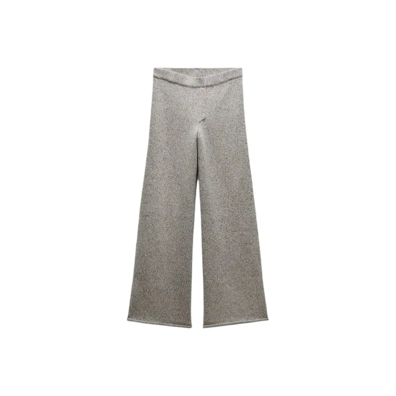 ZARA Casual Pants Women's Zebra Print Brown Yellow-0