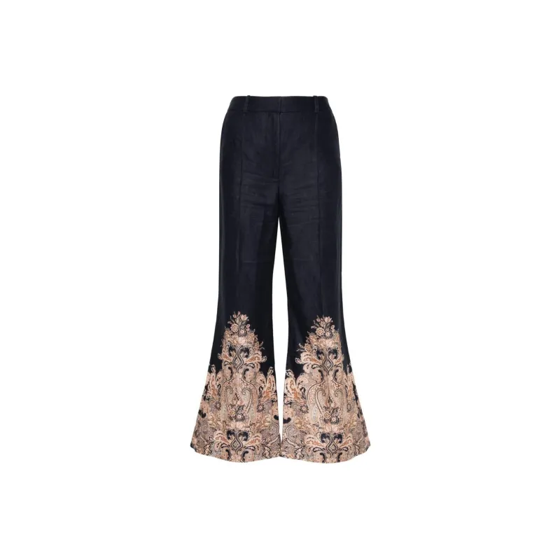 Zimmermann Paisley Printed Flared Pants-0