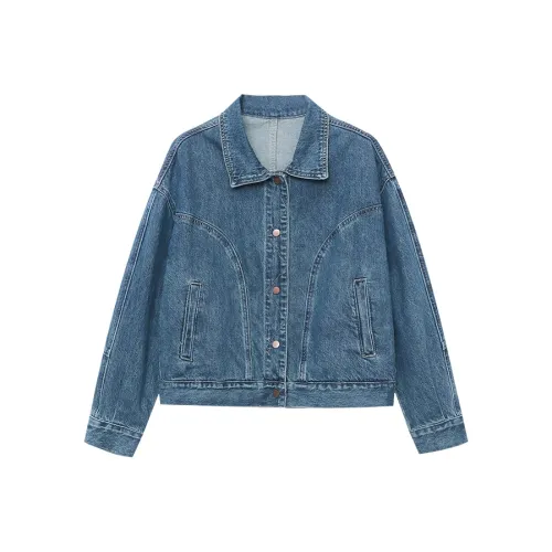 CHARM PICK Denim Jacket Women's Blue
