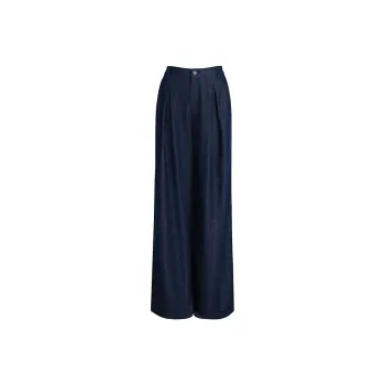 A LIFE ON THE LEFT Casual Pants Women's Navy Blue