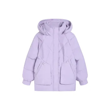 HEFENGJINYU Puffer Jacket Women's Taro Purple