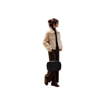 Mo Han Yi Mei Velvet feel Coat Women's Beige Apricot