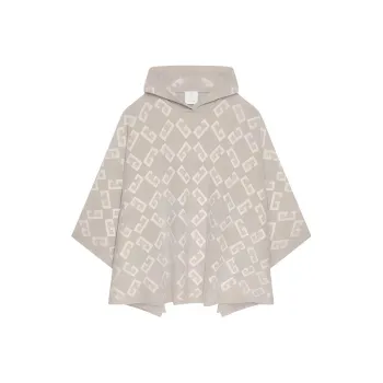Givenchy Logo intarsia Hooded Poncho