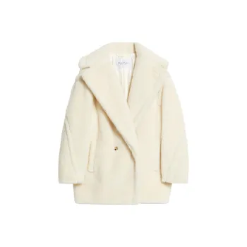 MaxMara Velvet feel Coat Women's White